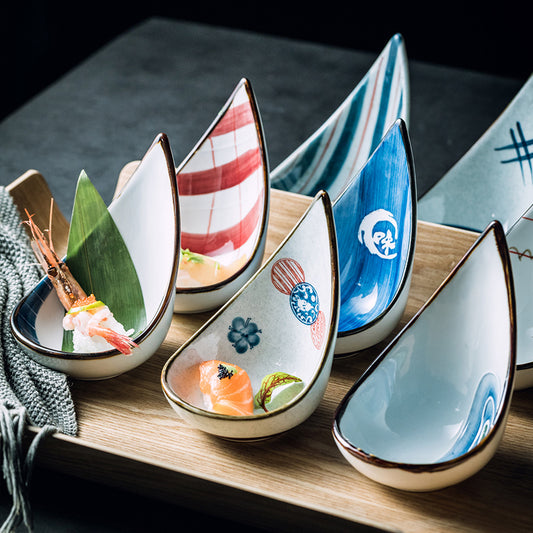 Japanese Ceramic Snack Dish Seasoning Creative Tableware